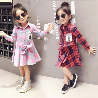 Váy sơ mi cho bé gái sành điệu