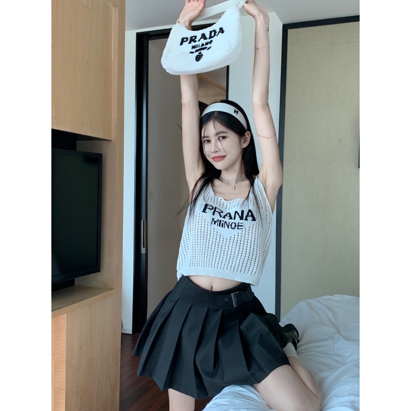 HUANG YOYO Áo Thun Nữ Cộc Tay Cổ Tròn Thời Trang Hàn