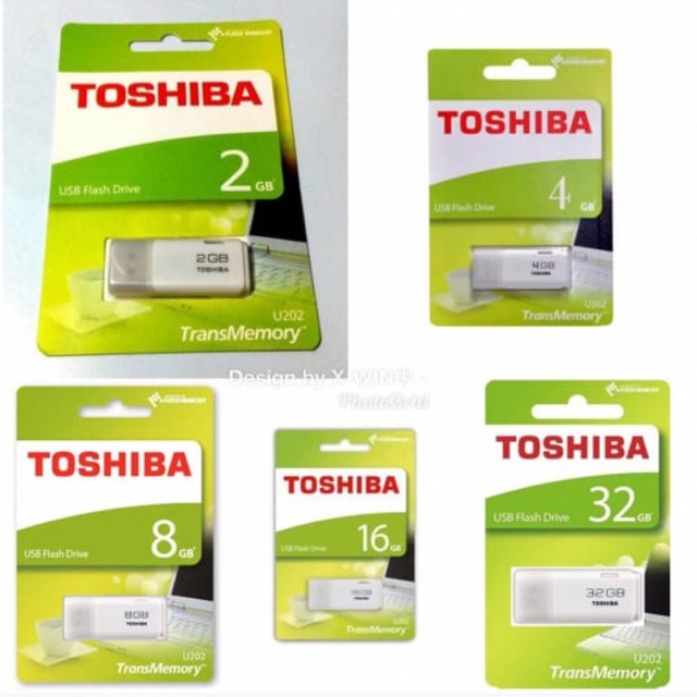 Toshiba Flashdisk 2, 4, 8, 16, 32, 64gb