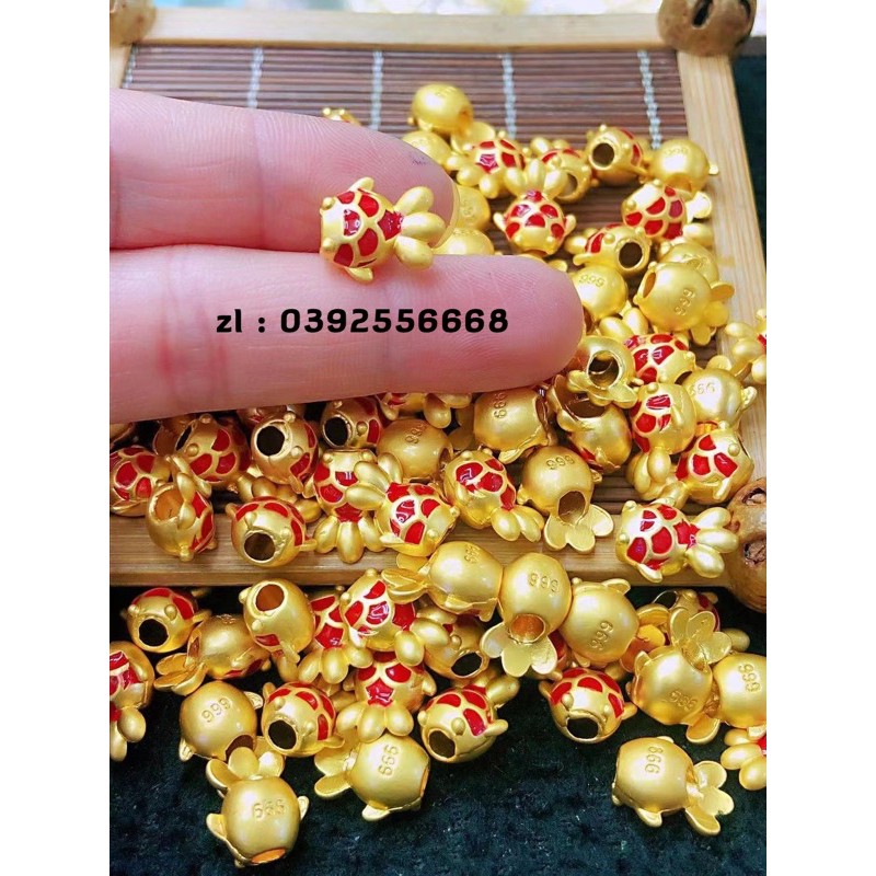 Charm Cá Vàng Bạc s999 Xi Vàng May Mắn