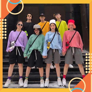 Áo Thun Trơn Dài Tay Form Oversize Basic Mịn Đẹp