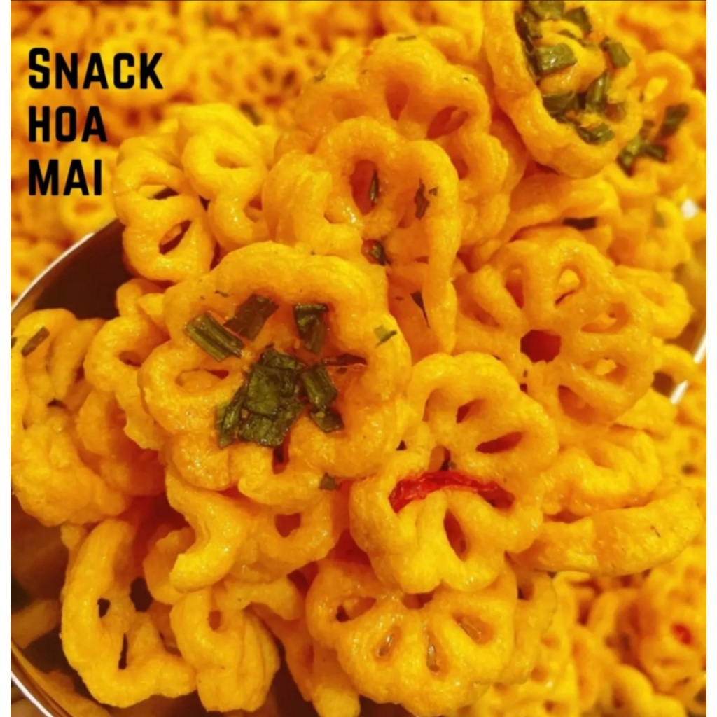 1kg (4 Gói) Bánh Snack Hoa Mai Giòn Ngon (NCFOOD)