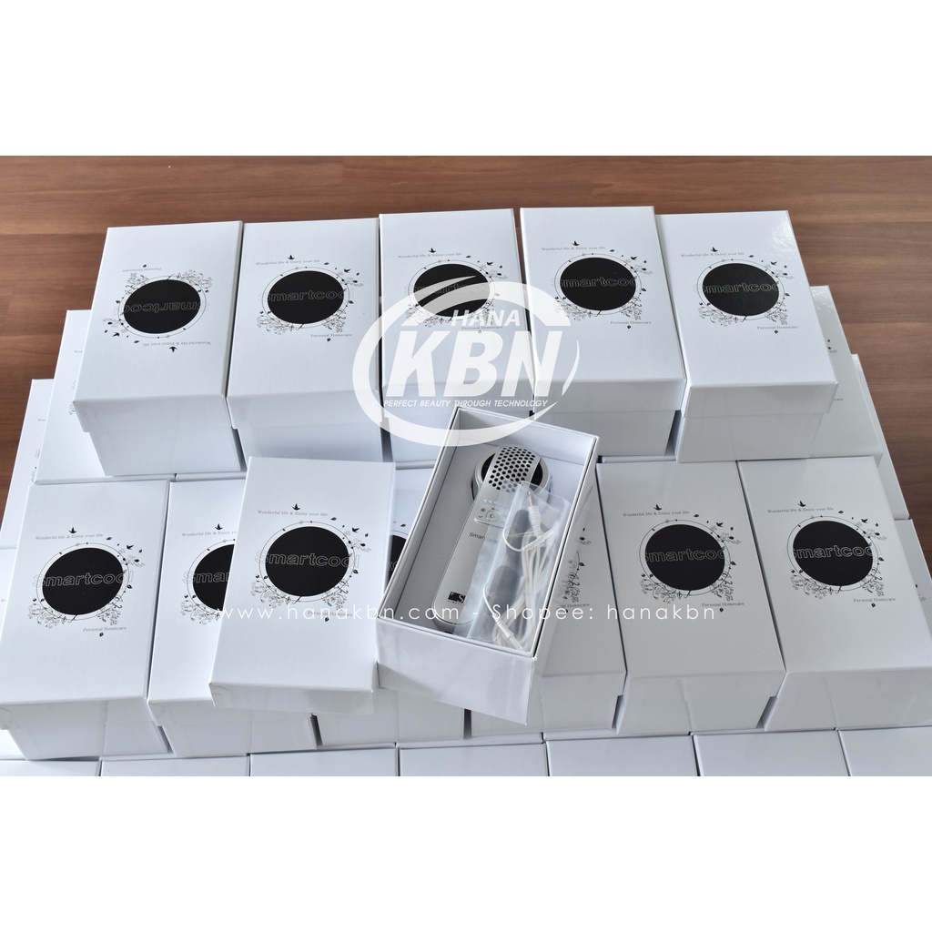 Máy Điện Di Tinh Chất Nóng Lạnh Smart Cool Hàn Quốc, Máy massage mặt, nâng cơ mặt