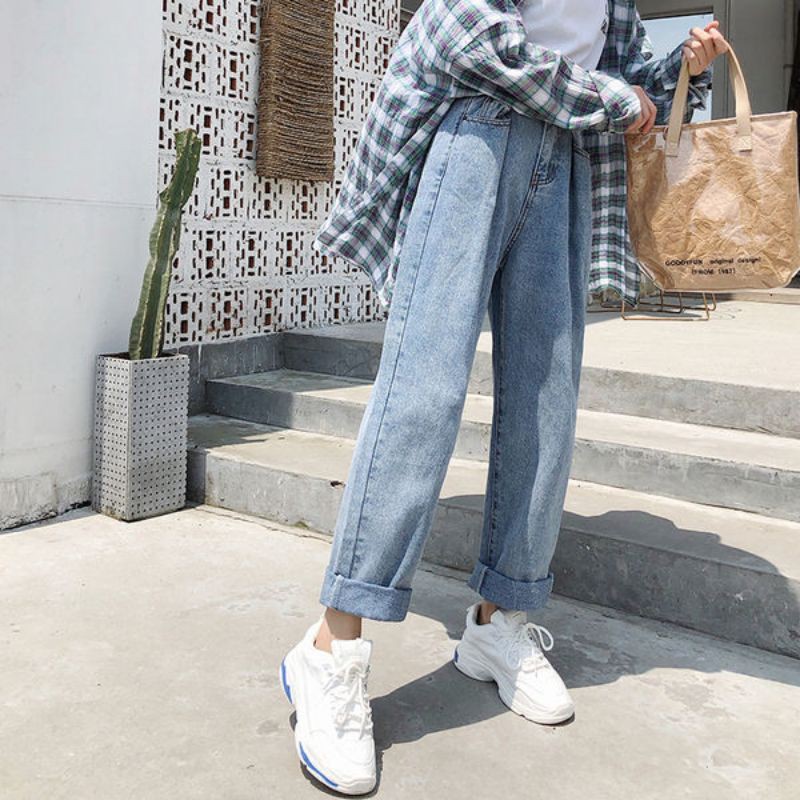 [HÀNG CÓ SẴN] quần jeans nữ ống suông | BigBuy360 - bigbuy360.vn