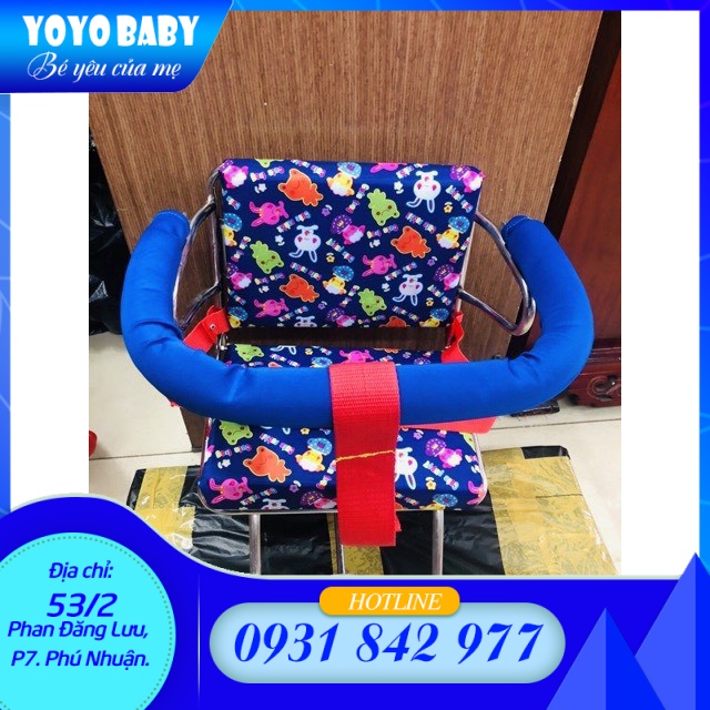 GHẾ ĐI XE MÁY CHO BÉ CÓ VÒNG BẢO HIỂM ( DÙNG CHO XE SỐ ) |YoYo Baby