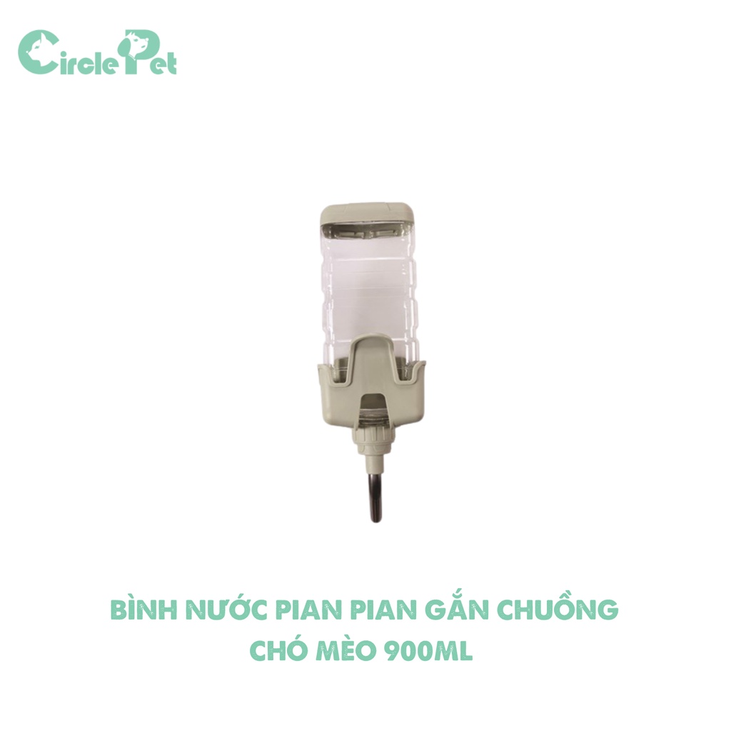 Bình Nước Gắn Chuồng Chó Mèo PIAN PIAN Tiện Lợi, Sạch Sẽ - Circle Pet
