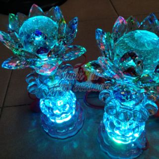 Bộ Đèn Thờ Sen Pha Lê Cao Cấp 279308