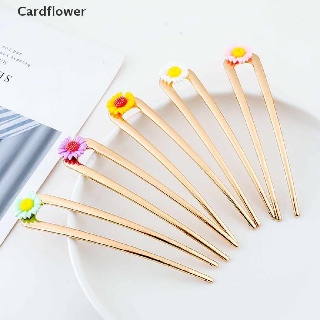&lt; Cardflower &gt; Kẹp Tóc Kim Loại Thời Trang Tối Giản Hình Chữ U Cho Nữ Giảm Giá