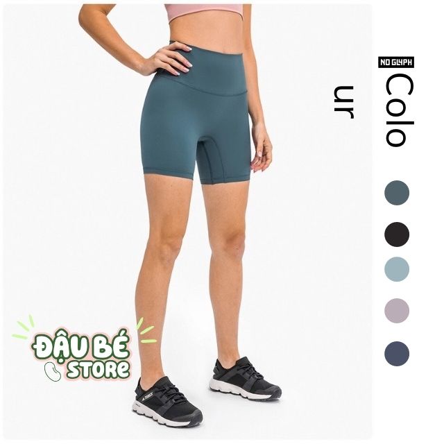 Quần tập thể thao dáng biker quần tập gym, yoga cạp cao tôn dáng cho nữ- DAUBE- GQ001