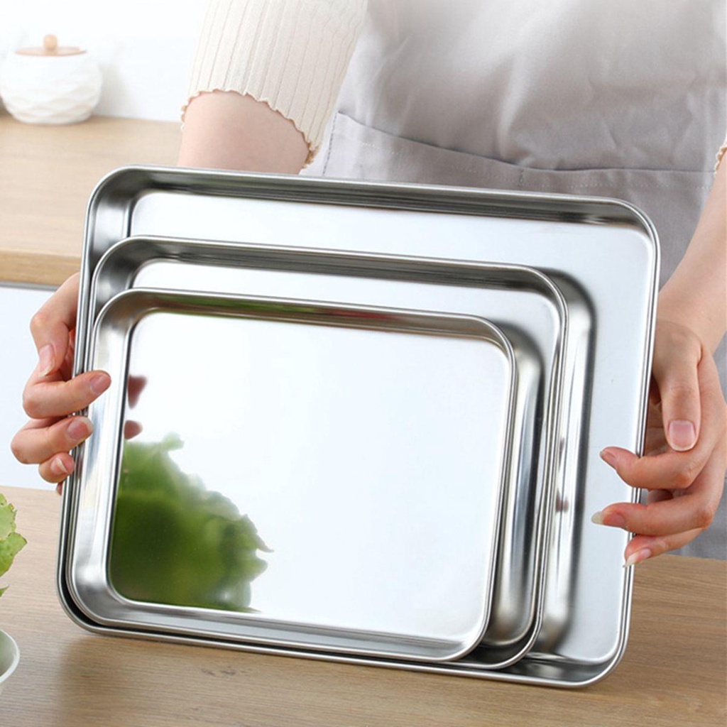 Khay Nướng Bánh Bằng Thép Không Gỉ Chắc Chắn