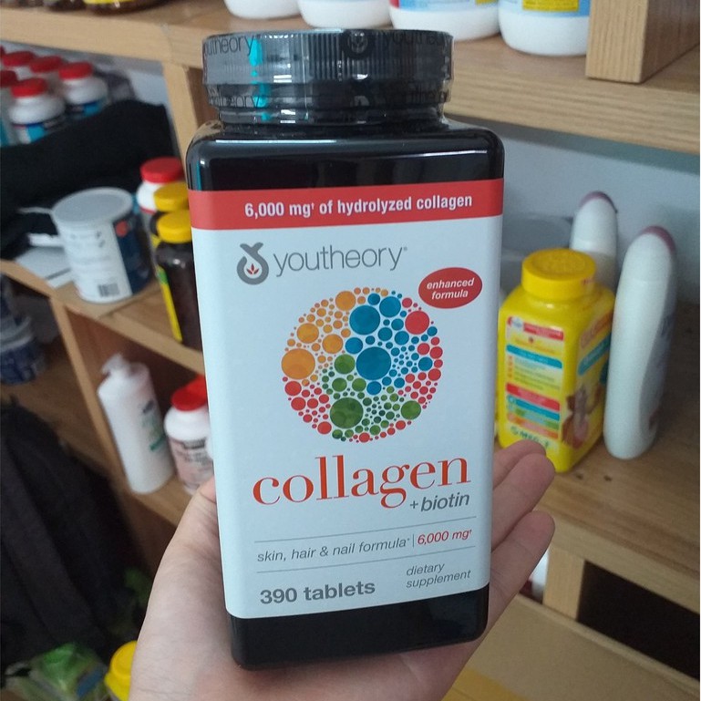 Viên Uống Bổ Sung Collagen Youtheory 390 viên - Mỹ