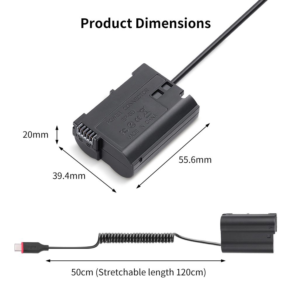 Pin ảo/ giả pin/ Pin Dummy Kingma cho Nikon EN-EL15