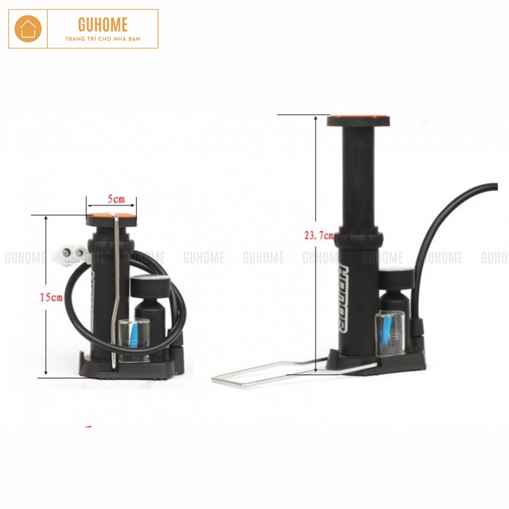 Bơm Xe Máy, Xe Đạp Mini Để Trong Cốp Xe
