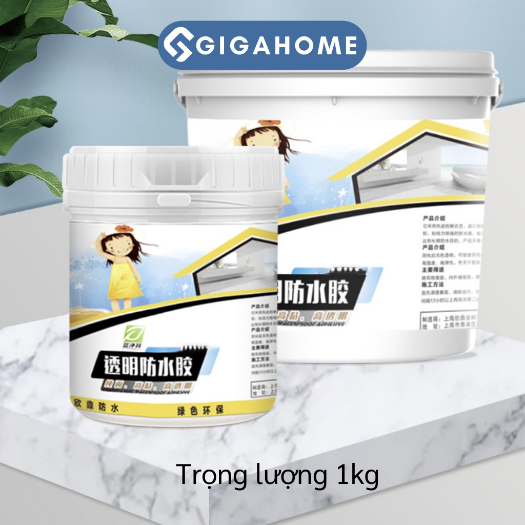 Keo Chống Thấm Trong Suốt Chống Rò Rỉ Mái Nhà, Tường Ngoài GIGAHOME Cao Cấp 9086