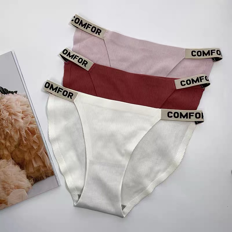 Quần lót sexy iBRA's cotton trơn mềm mại thoáng khí Đồ lót nữ cạp thấp thể thao dây hông quyến rũ cao cấp i56