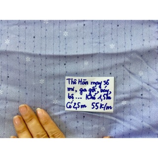 Vải thô kiện Hàn may sơ mi, ga gối [8 mẫu] [BAO CHẤT]