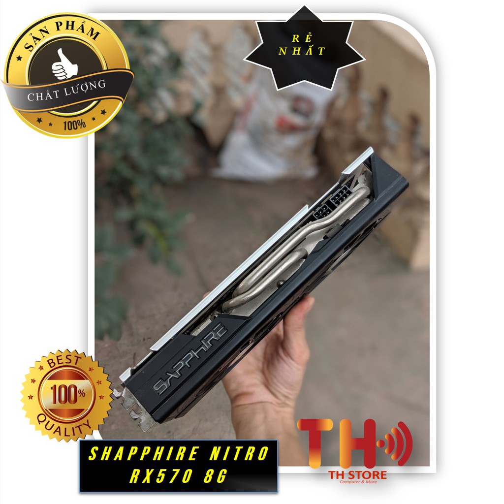 Card màn hình VGA Shapphire Nitro Rx570 oc 8Gb , 580 8gb Hàng đẹp3 | BigBuy360 - bigbuy360.vn