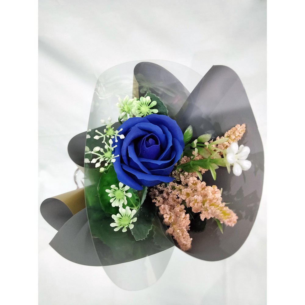 Hoa hồng sáp thơm phối hoa lavender - quà tặng xinh xắn