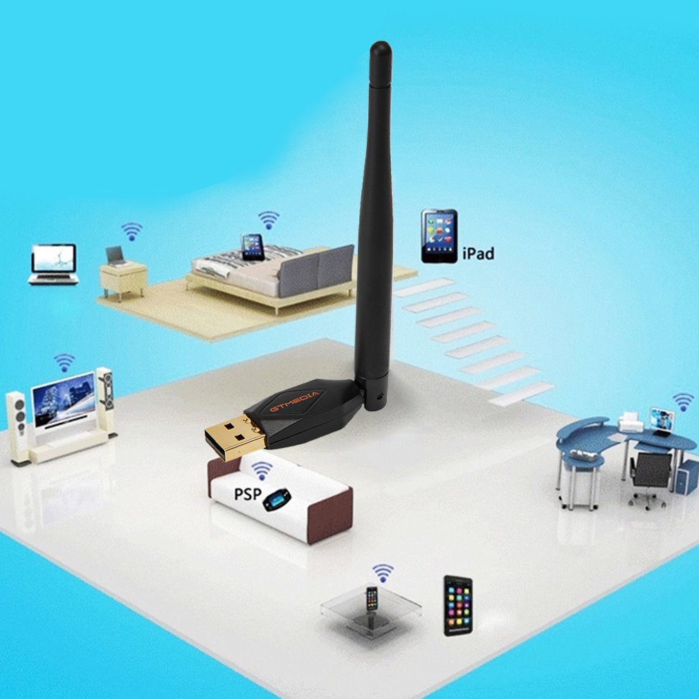 Usb WiFi Freesat Có Ăng Ten Cho Freesat V7 V8 Series