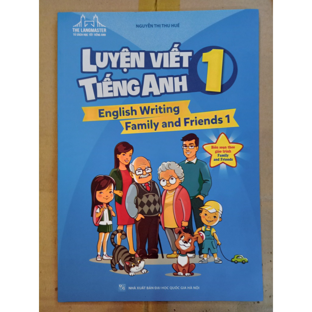 Sách - The Langmaster - Luyện Viết Tiếng Anh 1 (English Writing Family And Friends 1)