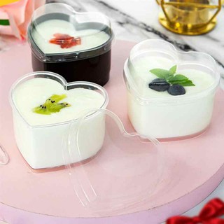 Set 10 Hộp Tim Đựng Bánh Mousse