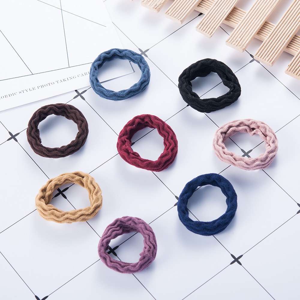 Set 5 dây buộc tóc đàn hồi thời trang