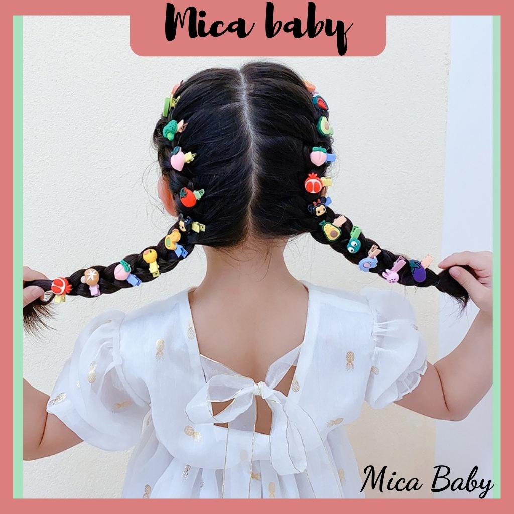 Set kẹp tóc, thun cột tóc cho bé hình động vật nhỏ dễ thương Mica baby KT18