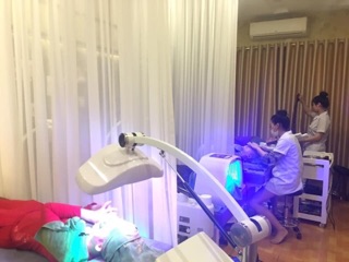 Rèm voan spa ( đã có nhún rèm)