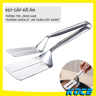 Kẹp gắp thức ăn thực phẩm, kẹp gắp đồ nướng bằng thép không gỉ 20cm