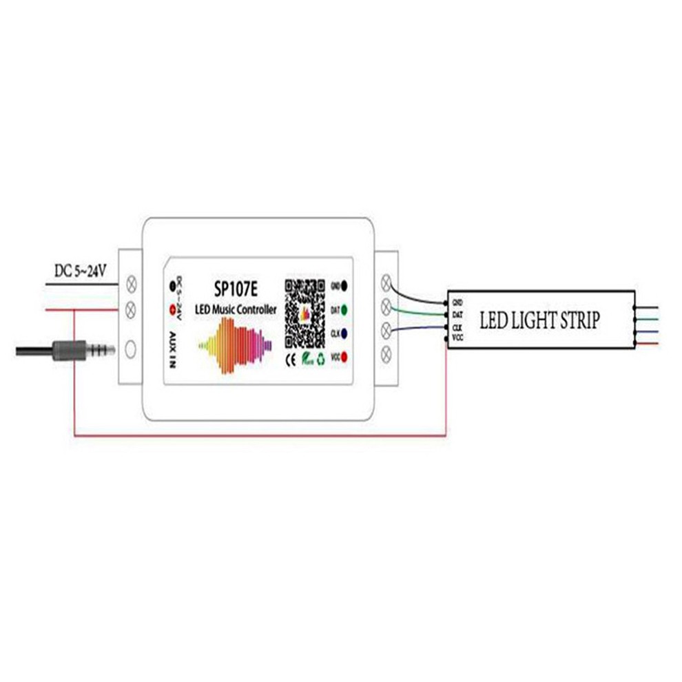 Dây Đèn Led 1-5m Dc5V Ws2812B 60 Pixels / Leds / M Ws2812 Ic 5050 Rgb + Điều Khiển Led