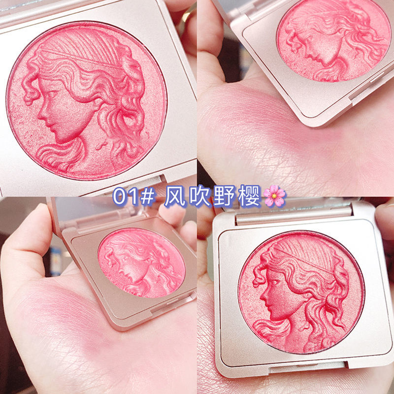 【Sản phẩm mới】 Phấn má hồng dạng nhũ + phấn highlight dạng nén một miếng phấn nén trang điểm tông nude tự nhiên bắt sáng | BigBuy360 - bigbuy360.vn