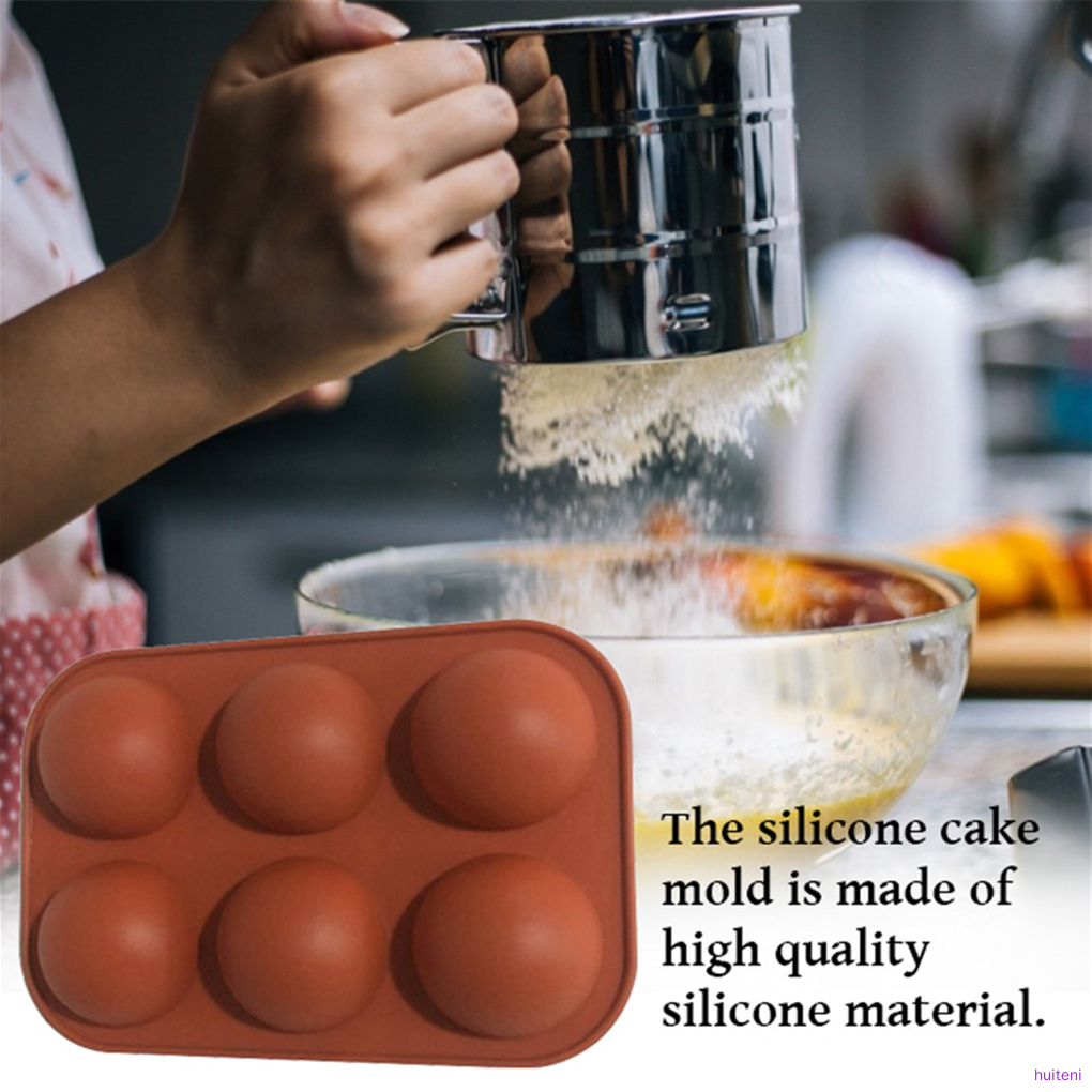 Khuôn Silicone Làm Bánh / Sô Cô La Hình Nửa Quả Bóng Sáng Tạo