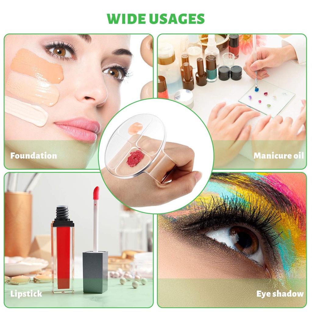 Dụng cụ pha màu trộn kem nền / màu sơn móng tay bằng acrylic tiện dụng