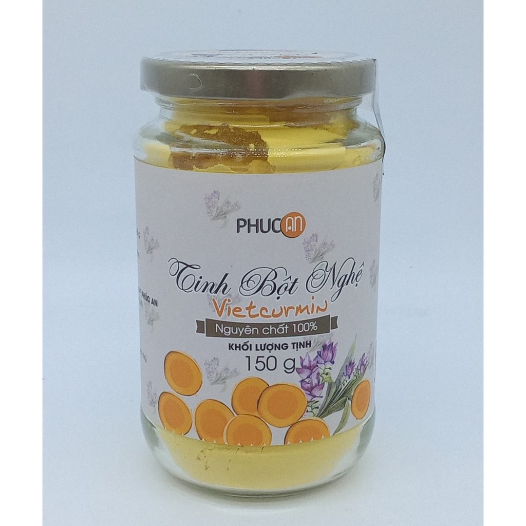 Tinh Bột Nghệ Vietcurmin Phúc An (150g) Nguyên Chất 100%