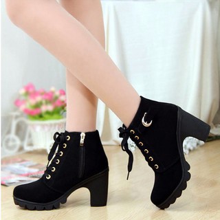 (Có ảnh thật) Giày boot nhung BN91