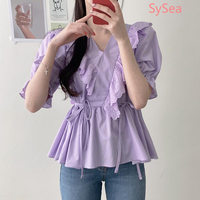 Áo Sơ Mi Ngắn Tay Thiết Kế Đơn Giản Thời Trang Dành Cho Nữ