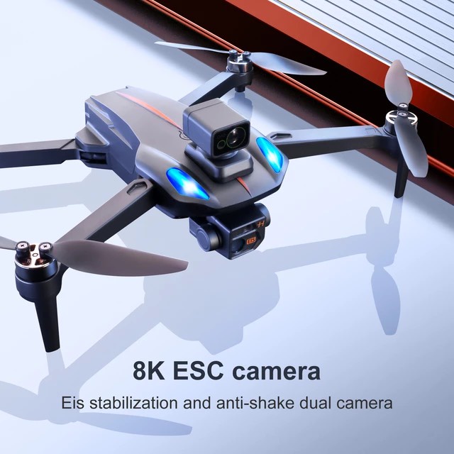 Máy bay Flycam K911 Max 2 Camera Cảm Biến Chánh Va Chạm 360 Độ tầm Xa 1200M Bay 20 Phút Động Cơ Không chổi Than