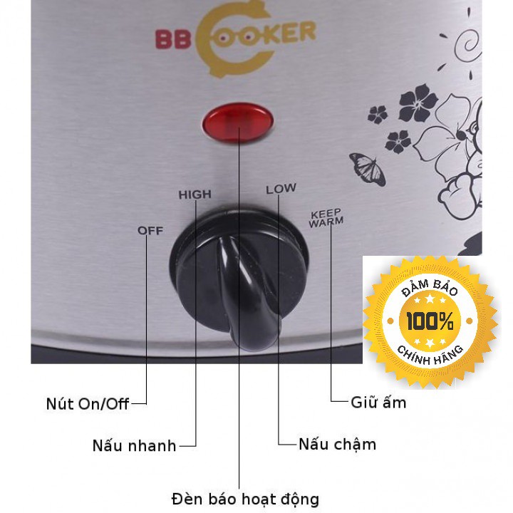 Nồi nấu chậm đa năng Hàn Quốc BBCooker 1.5L