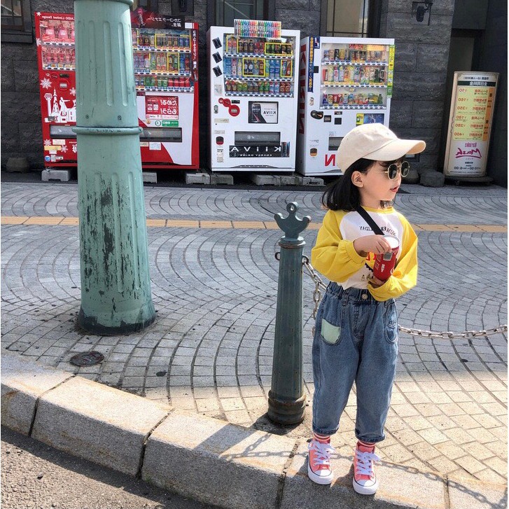 Quần jean thụng bé trai bé gái