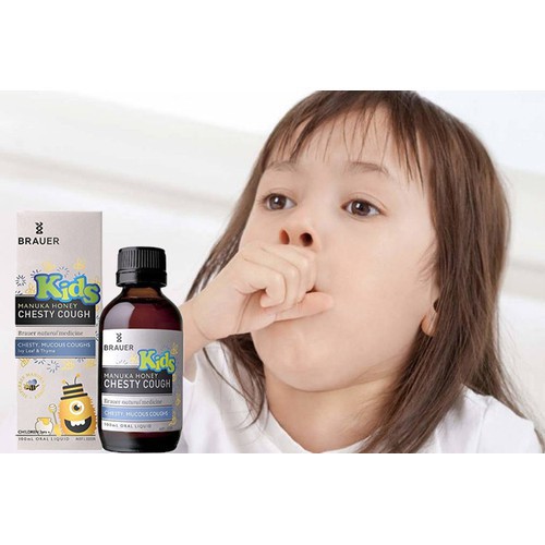Brauer Chesty Cough Giảm Ho Có Đàm Dạng Lỏng Hộp 100ML Cho Bé Trên 2 Tuổi Maxwell