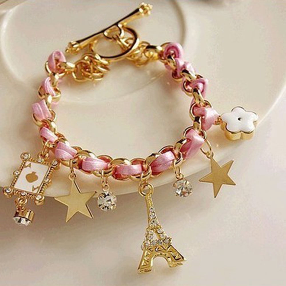 Mxgoods Jewelry Women Leather | Star Flower Bangle