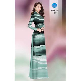 Vải may áo dài họa tiết lập thể ad8205