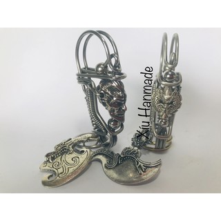 Móc Khóa Thủ Công Inox Hổ Phù (mẫu 20)
