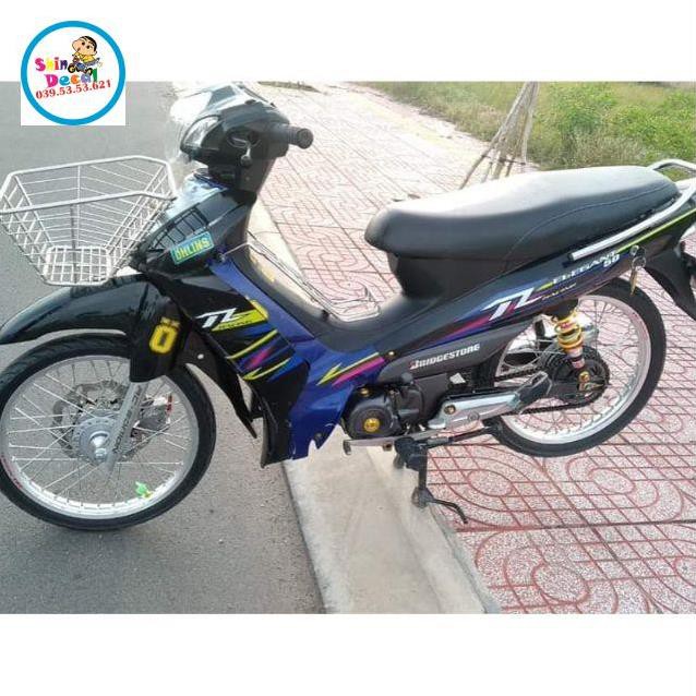 Tem rời elegant chữ R xanh đen