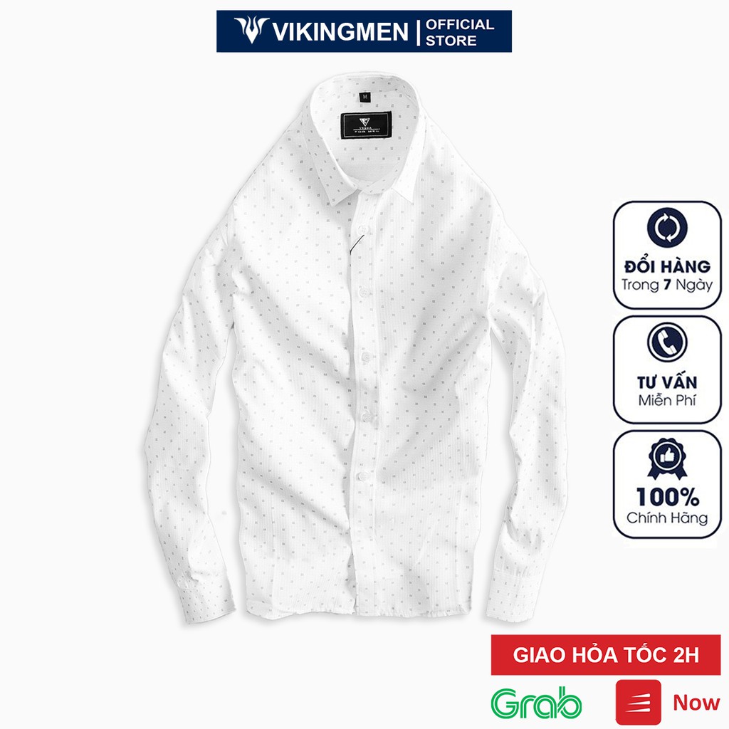 Áo sơ mi nam họa tiết chấm bi cao cấp Hamino form rộng thời trang công sở chất vải không nhăn đẹp L