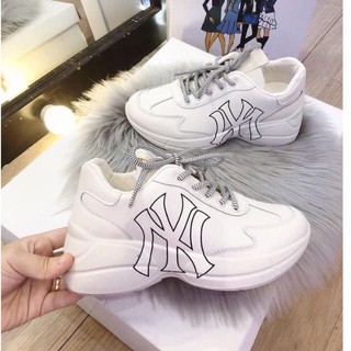 Giày sneaker GG độn đế chữ NY