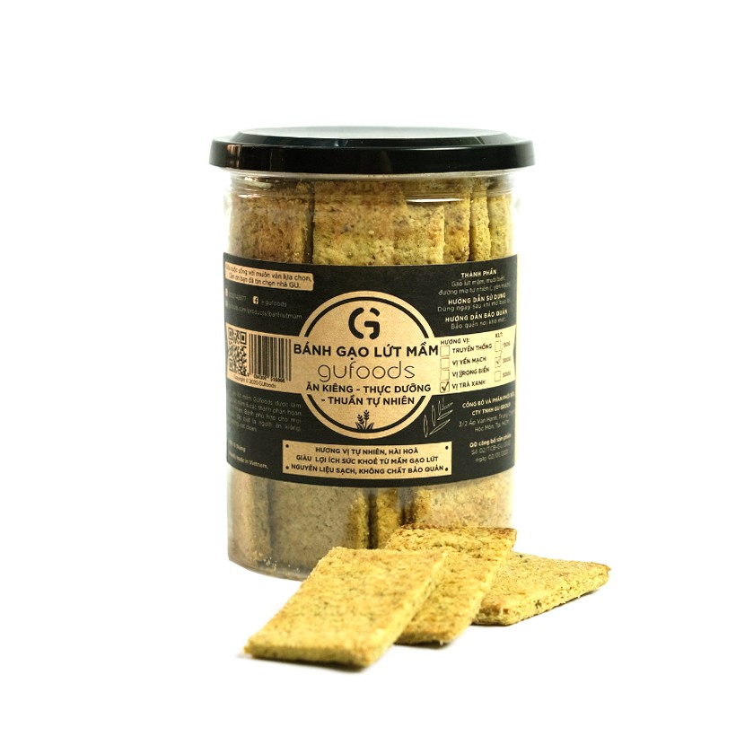 Bánh gạo lứt mầm GUfoods - Ăn kiêng, Thực dưỡng, Thuần tự nhiên | BigBuy360 - bigbuy360.vn