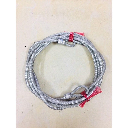 Dây cáp khóa xe máy,đường kính 8mm x 5 mét bọc nhựa chống cắt.