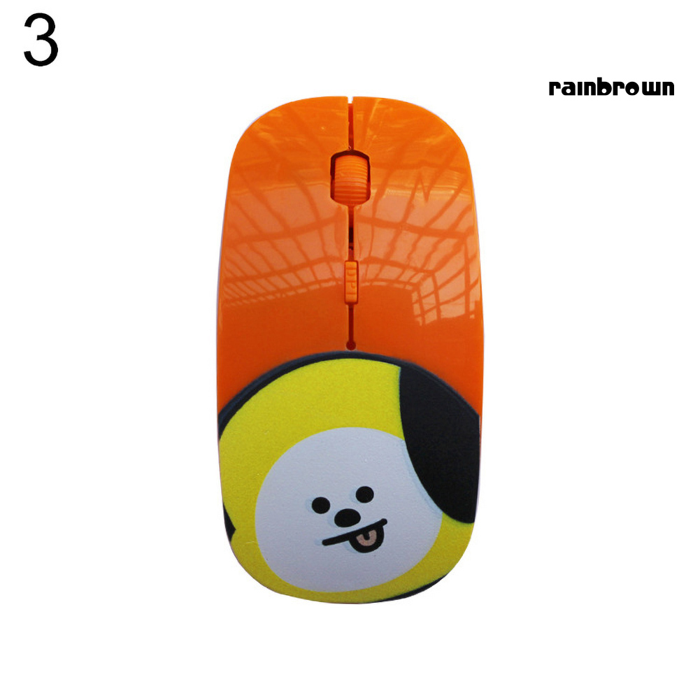 chuột không dây Hình Bt21 Chimmy Cooky Rj Mang Bts