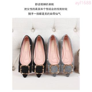 Giày Búp Bê Nữ Mũi Nhọn Size Lớn